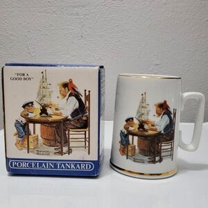 Porcelain Tankard. Norman Rockwell's Seafarers collection.